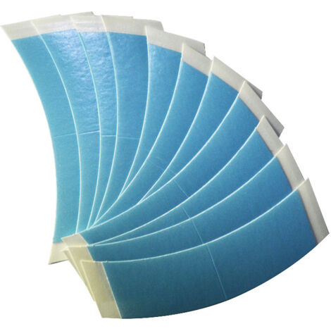 Confezione da 36 parrucche e toupet in pizzo con supporto frontale a C, parrucche adesive bifacciali, extension per capelli, parrucca con contorno (blu) (1/5)