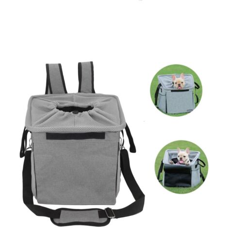 Borsa pieghevole per bici per animali domestici - Zaino per animali domestici da esterno - Borsa per animali domestici con cestino per bicicletta - 37x37x28cm (1/5)