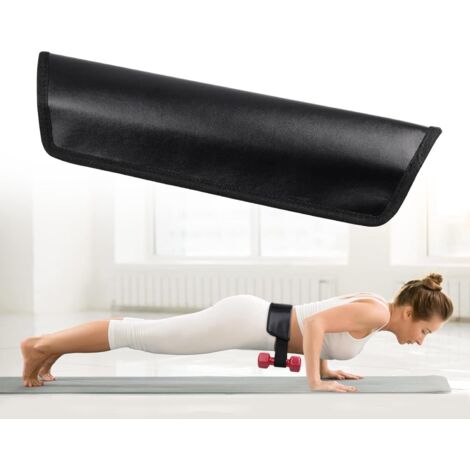 Cintura per flessioni sui fianchi, cintura per flessioni sui fianchi con manubri, cintura per glutei per flessioni sui fianchi, cintura per squat profondi e affondi - Nero (1/5)