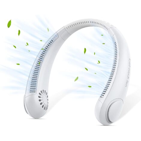 Ventilatore da collo, mini ventilatore da collo USB senza pale, ventilatore da collo portatile USB regolabile in 3 direzioni per sport all'aria aperta, casa, ufficio, campeggio, viaggi, regali