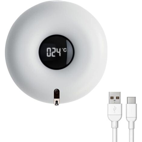 Dispenser di sapone automatico ricaricabile tramite USB, dispenser di sapone schiumogeno da parete, senza fori, senza contatto, 300 ml, dispenser di disinfettante impermeabile con LED e sensore a infr (1/5)