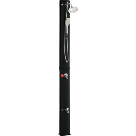 Doccia solare 35 litri doccia solare da giardino con rubinetto doccetta doccetta a mano, fino a 55 °C, doccia da esterno senza collegamento elettrico doccia per piscina doccia da campeggio doccia a pi