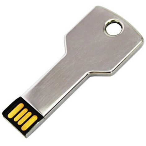 Chiavetta USB, USB 2.0, 8GB/16GB/32GB/64GB/128GB/256GB, 1 pz (grigio argento, 32GB) (1/5)