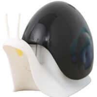 Dispenser di sapone a forma di lumaca, contenitore portatile per sapone con design a cartone animato, flacone dispenser per shampoo da doccia, accessori per il bagno, 1 pezzo (nero)