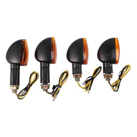 Luz de giro halógena delantera y trasera universal para motocicleta de 12 V. (1/5)