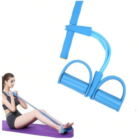 Banda de resistencia para pedales, cuerda de yoga para entrenamiento y estiramiento (azul)