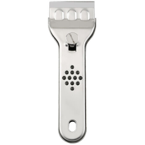 Herramienta portátil para limpieza de vidrios, pala de descontaminación doméstica, juego de cuchillas raspadoras para azulejos de pared, cocina, estufa, 1 pieza plateada.