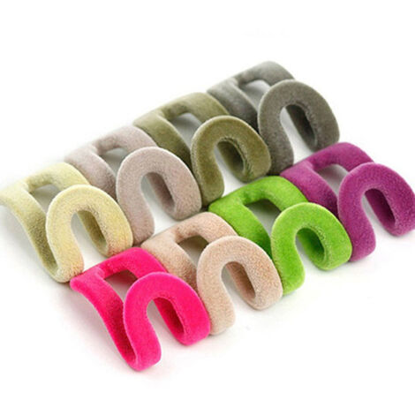 10 ganchos portátiles multiusos en forma de S para colgar ropa, de plástico de doble cara, para ducha, toallas y organizador de almacenamiento para el hogar. (1/5)