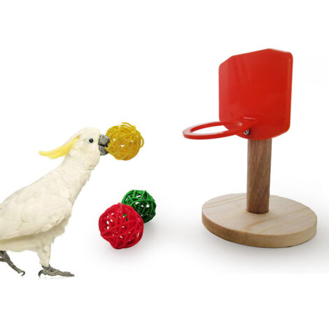 Juguetes de baloncesto para pájaros, pelotas masticables (1/5)
