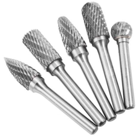 fresas rotativas de carburo de tungsteno de doble flauta de 6 x 10 mm para carpintería, pulido de metales, grabado y perforación. (1/5)