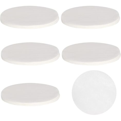 500 Tapetes de Papel Antiadherentes para Hamburguesas al Vapor - 11 cm de Diámetro (1/4)