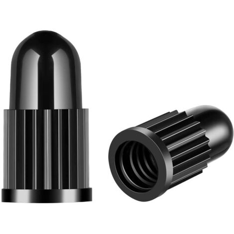 30 tapas de válvula francesas para bicicleta, resistentes a la corrosión, para bicicletas de montaña y de carretera, color negro. (1/4)