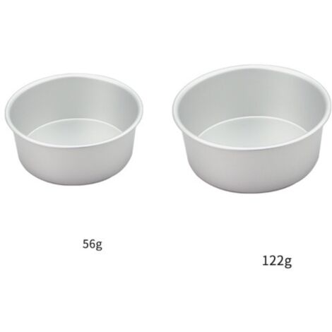 Molde redondo para pasteles de aluminio anodizado (2 piezas, 6 pulgadas + 7 pulgadas), 5-7,3 cm de profundidad (1/5)