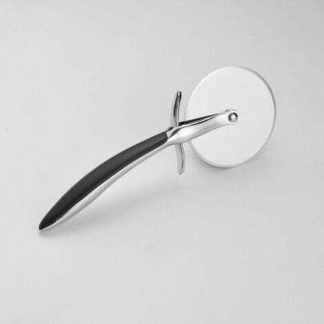 Cortador de pizza, Cortador de pizza de acero inoxidable, Cuchillo de pizza profesional con mango antideslizante - 18,5x7cm (1/5)