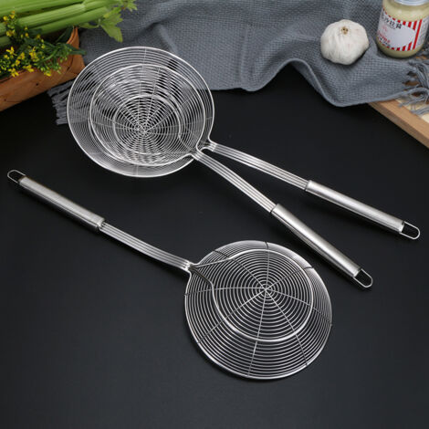 cuchara ranurada de acero inoxidable para cocinar y freír. (1/5)