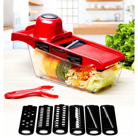 Cortador de verduras multifuncional para el hogar - Rallador - Cortador de patatas - Rallador - Cepillador - ABS (1/5)