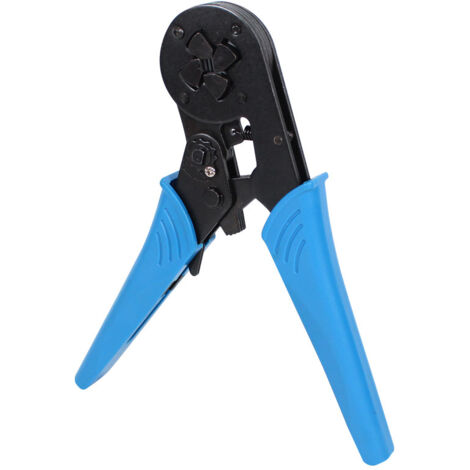 Herramienta de crimpado de casquillos, herramienta de crimpado de mordaza cuadrada 16-4 AWG 30-5 (0,08-16 mm²) Herramienta de crimpado de casquillos, herramienta de crimpado de trinquete (1/5)