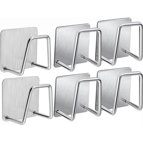 soportes de acero inoxidable para esponjas, soporte para esponjas, soporte autoadhesivo para esponjas de cocina, soporte para esponjas de fregadero, soporte para tapas, soporte para tablas de cortar p (1/5)