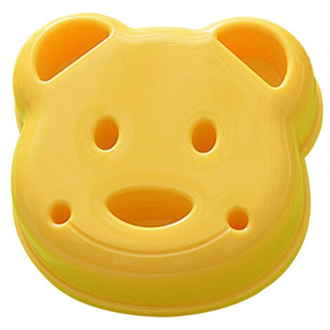 Troquel para sándwiches DIY con forma de oso, ideal para hacer pan o pasteles. Herramientas creativas para la cocina. 1 unidad. (1/5)