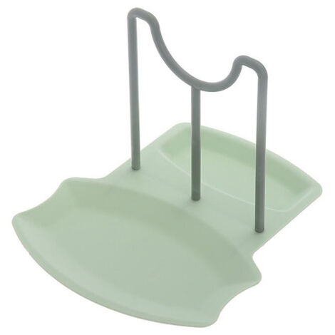 Utensilios de cocina: cucharas domésticas, palillos, espátula, fregona, estante de almacenamiento de cocina, soporte multifuncional para tapas de ollas, rejilla de cocina, verde