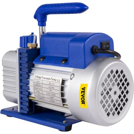 4CFM Vakuumpumpe Unterdruckpumpe Monteurhilfe Klimaanlagen Vacuum 225ML 1/4HP