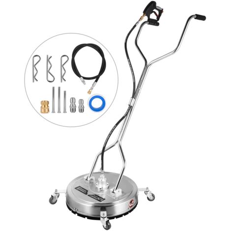 SIHAO Neu Flächenreiniger für Pflastersteine mit Adapter Hochdruckreiniger 18"