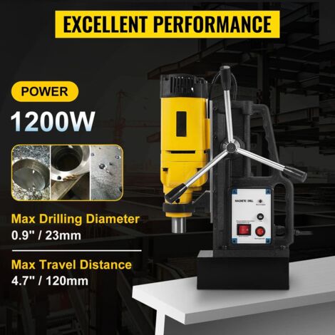 Sihao Neu Elektrische Magnetbohrmaschine Kernbohrmaschine 1200W 50mm 13500N (1/5)