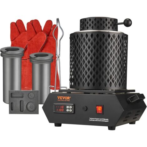 SIHAO elektrischer Schmelzofen 1350W 1150℃ Brecher für Gold Silber Kupfer Alum
