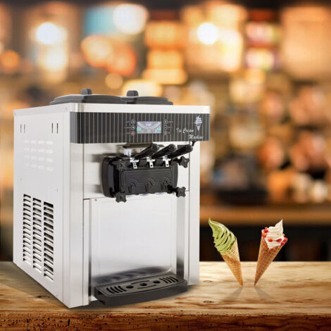 Macchina per gelati Sihao Commercial Soft Serve Macchina per gelati 3 gusti 20-28 L/h
