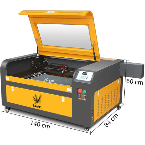 Nuova macchina per incisione laser CO2 da 80W SIHAO Strumento per incisione laser 700x500mm