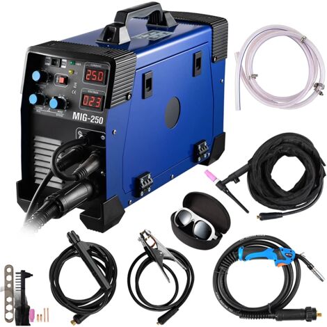 SIHAO 3 en 1 Máquina de soldar 220V Soldadura de hilo de relleno MIG MMA WIG 250 Amperes (1/5)