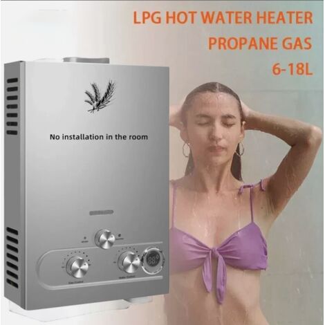 6L Preparador de agua caliente de a través del calentamiento de almacenamiento de agua caliente de LPG de propano