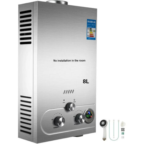 8L Calentador de agua de propano LPG Almacenamiento instantáneo de agua de caldera