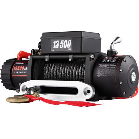 Sihao Electric Winch 13500lbs/6123,5kg 12V Cuerda de Acero Teledirigido