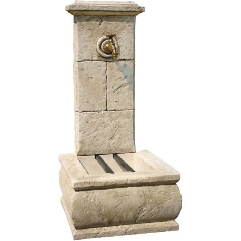 Fontaine de jardin Napoli en pierre reconstituée