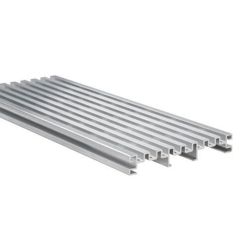 NATURinFORM Terrassen-Bodenrost Aluminium geriffelt