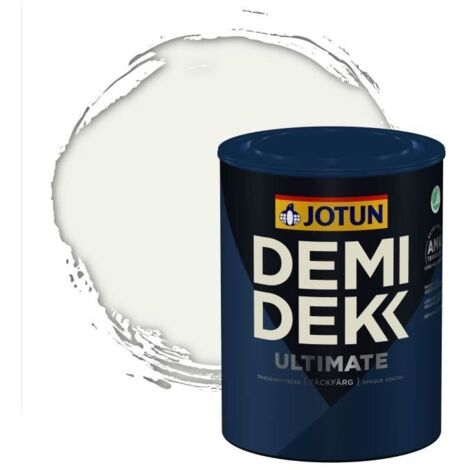 Peinture Bois - DEMI DEKK ULTIMATE - Lasure Opaque Satinée - RAL 9016 - 0,75L (1/2)