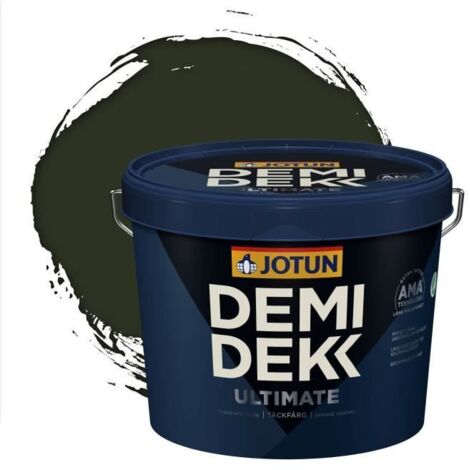 JOTUN - Peinture Bois, Lasure Opaque pour Extérieur et Intérieur Satinée - DEMI DEKK ULTIMATE - RAL 6007 - Vert Bouteille - 3L (1/2)