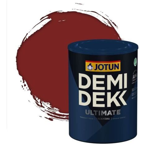 Peinture Bois - DEMI DEKK ULTIMATE - Lasure Opaque Satinée - RAL 3011 - 0,75L (1/2)