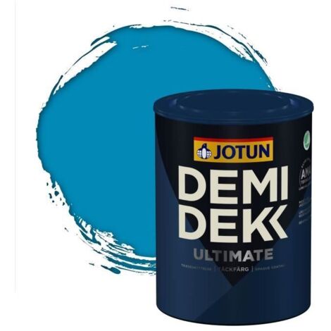 Peinture Bois - DEMI DEKK ULTIMATE - Lasure Opaque Satinée - RAL 5012 - 0,75L - Bleu Clair (1/2)
