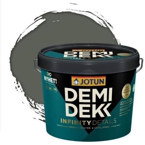 Peinture Bois - JOTUN - Lasure Opaque Satinée - RAL 7009 - Gris Vert - 3L (1/2)