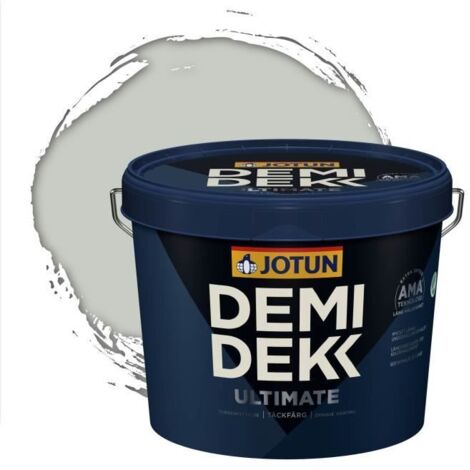 Peinture Bois - DEMI DEKK ULTIMATE - Lasure Opaque Satinée - RAL 9018 - 3L - Blanc Papyrus (1/2)