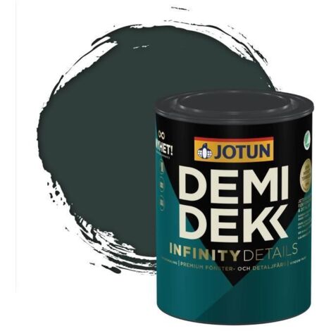 Peinture Bois - DEMIDEKK INFINITY DETAILS - Lasure Opaque Satinée - RAL 6012 - 0,75L (1/2)