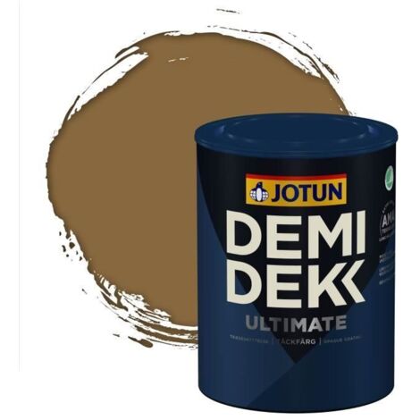 Peinture Bois - DEMI DEKK ULTIMATE - Satinée - RAL 8000 - 0,75L - Vert (1/2)