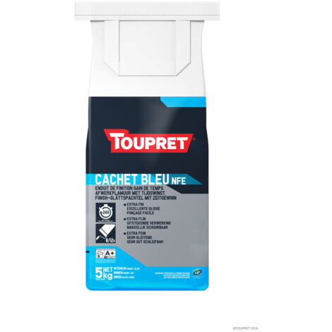 Toupret – Enduit de lissage en poudre 5kg – Pour intérieur/extérieur – Application manuelle facile – Excellente glisse et ferrage sans surépaisseur