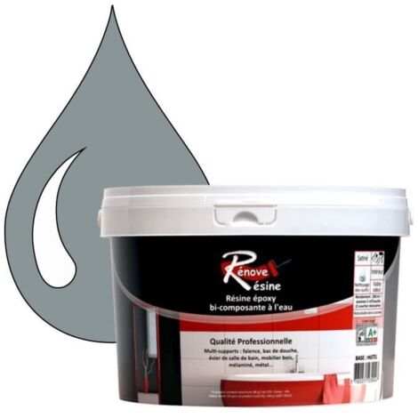 Peinture Résine - RAL 7001 - Gris argent - 0,5L - Brillant - Multi-supports (1/4)