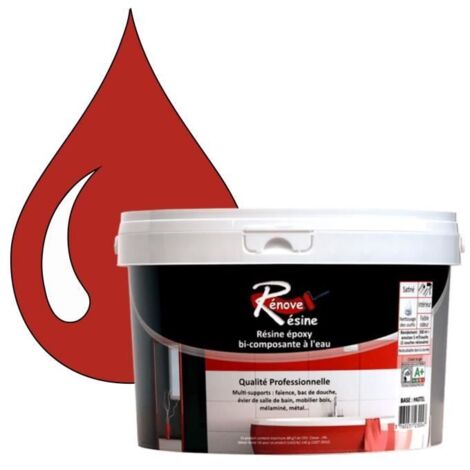 Peinture Résine - RAL 3016 - Rouge corail - Brillant - 0,5L - Multi-supports (1/4)