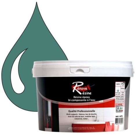 Peinture Résine 0.5L - Multisupport RAL 6033 - Turquoise menthe - Brillant - Intérieur (1/4)