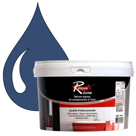Peinture - Rénove Résine 0.5L - Bleu violet - Brillant - Multi-supports - Salle de bain (1/4)