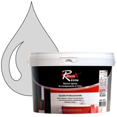Peinture Résine - Rénove Résine 0.5L - Gris clair - Mat - Multi-supports (Carrelage, Faïence) (1/4)